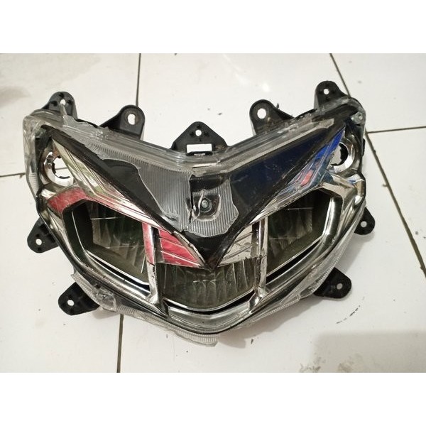JL - REFLEKTOR LAMPU DEPAN AEROX 125 LED ORIGINAL MINUS MIKA PECAH