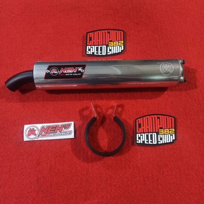 Silencer Knalpot 2Tak 2 Tak 2T NENS NEN'S Original 30cm Aluminium
