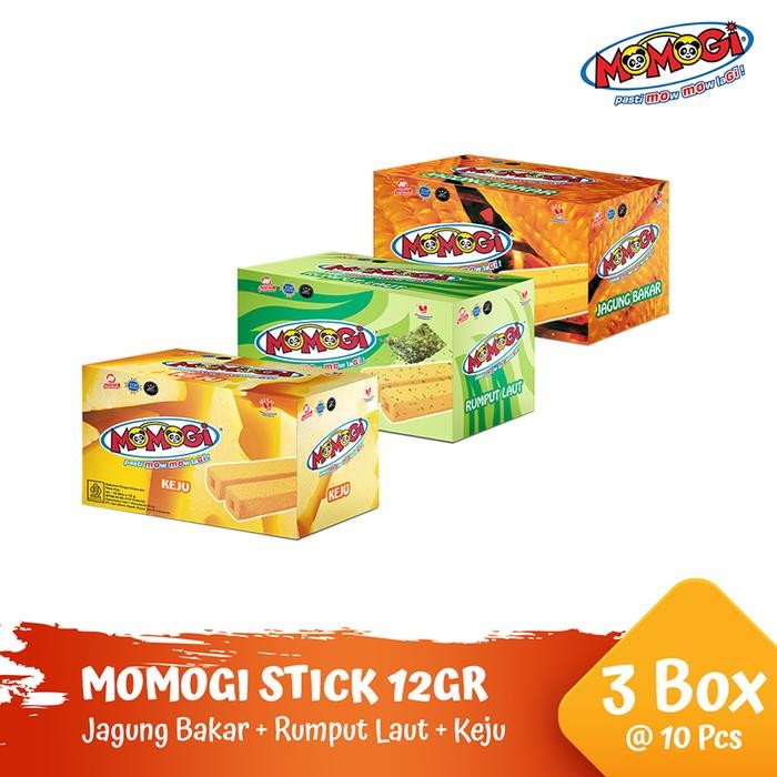 

PastikanTerjaminMutunya- Momogi Jagung Bakar 12gr + Momogi Rumput Laut 12gr + Momogi Keju 12gr