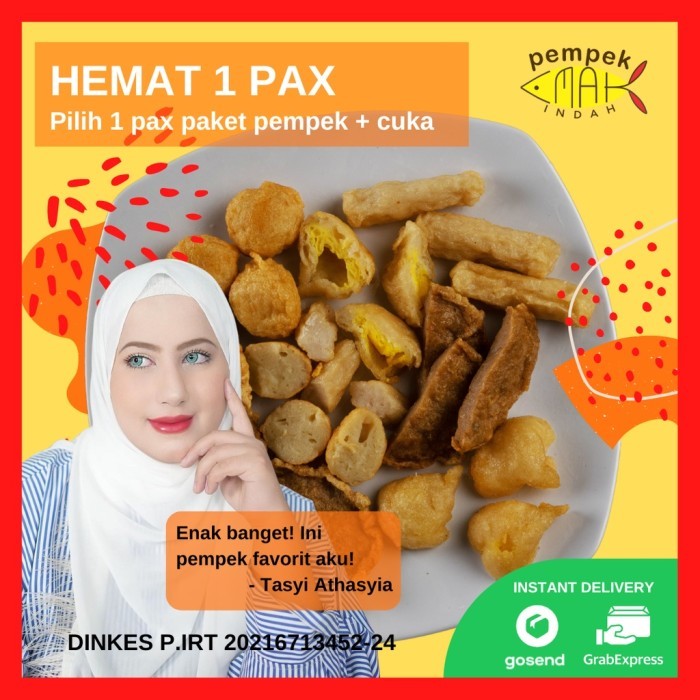 

PastikanTerjaminMutunya- PEMPEK EMAK INDAH FOOD - PEMPEK PALEMBANG ASLI - Paket Hemat 1 Pax