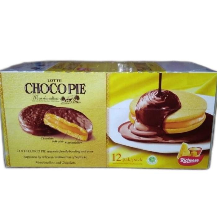 

PastikanTerjaminMutunya- Lotte Choco Pie Marshmallow All Varian Box (isi 12 Pcs)