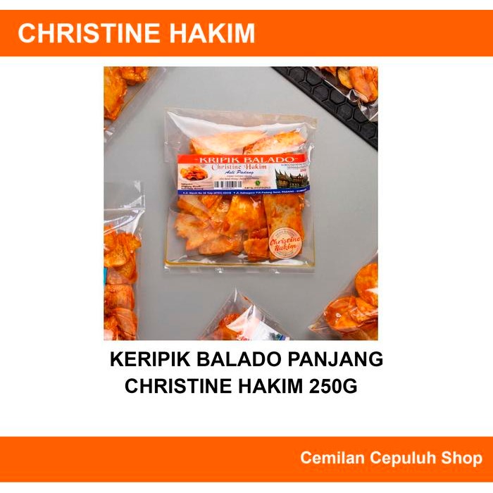 

PastikanTerjaminMutunya- keripik balado padang christine hakim "bungkus bening panjang