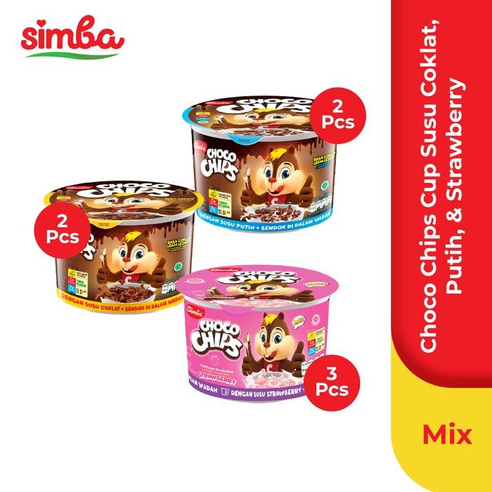 

PastikanTerjaminMutunya- SIMBA - 2 Cup Susu Cokelat + 2 Cup Susu Putih + 3 Cup Susu Strawberry