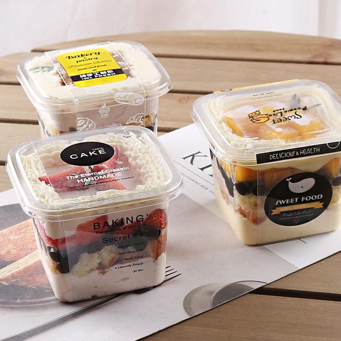 

PastikanTerjaminMutunya- 10pcs PREMIUM korean dessert box cup kotak dessert tiramisu puding