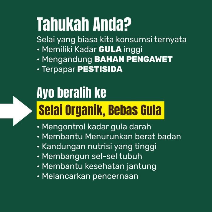 

PastikanTerjaminMutunya- Makanan Sehat Natural bebas gula diet diabetes selai KACANG u roti