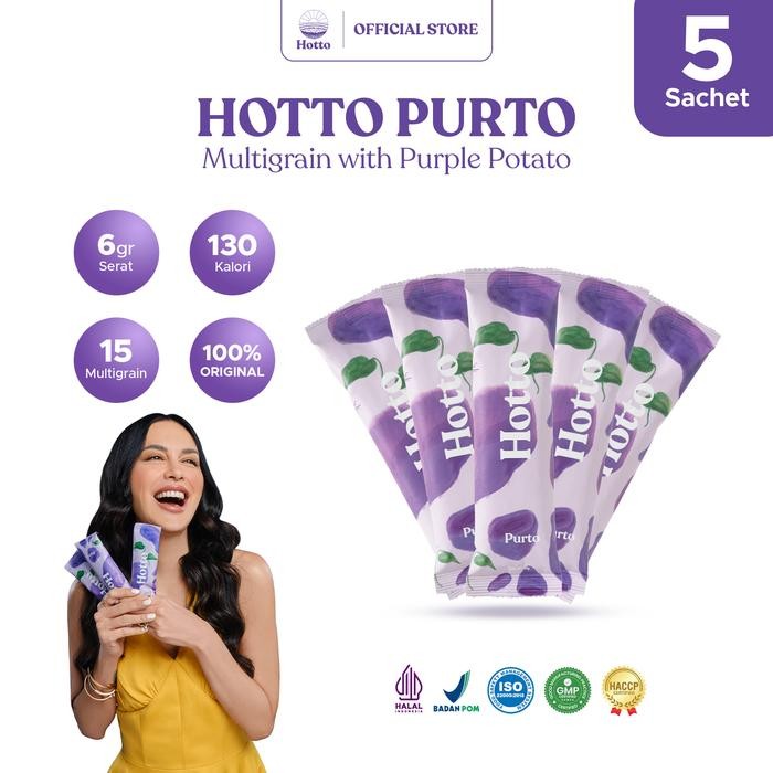 

PastikanTerjaminMutunya- Hotto Purto Superfood Multigrain dengan Ubi Ungu - 5 Sachet