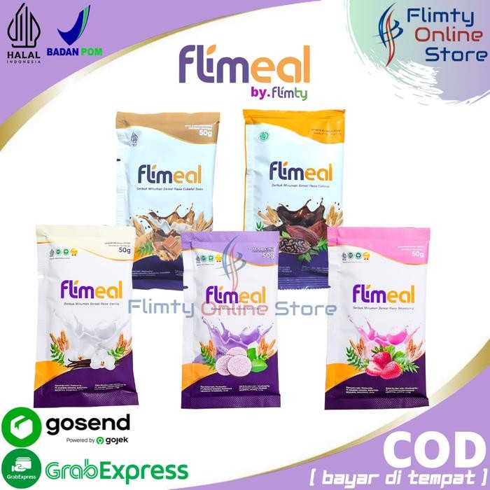 

PastikanTerjaminMutunya- 1 Sachet FLIMEAL Meal Replacement by Flimty - minuman diet rasa coklat