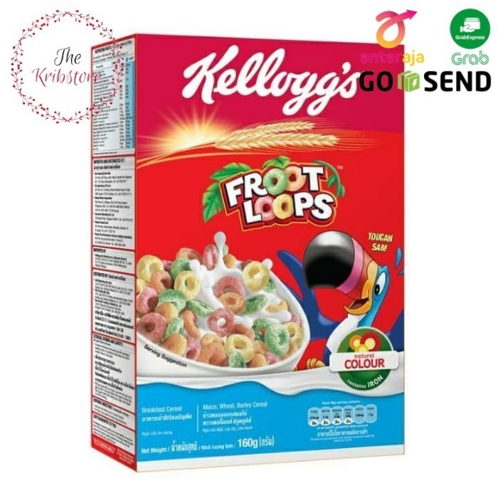 

PastikanTerjaminMutunya- KELLOGG'S Kellogs Kellog Froot Loops Frootloops Cereal 160 gr