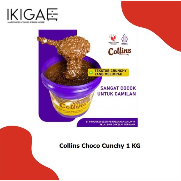 

PastikanTerjaminMutunya- COLLINS CHOCO CRUNCHY 1 KG / COKELAT PASTA DENGAN MALT KRISPI 1 KG
