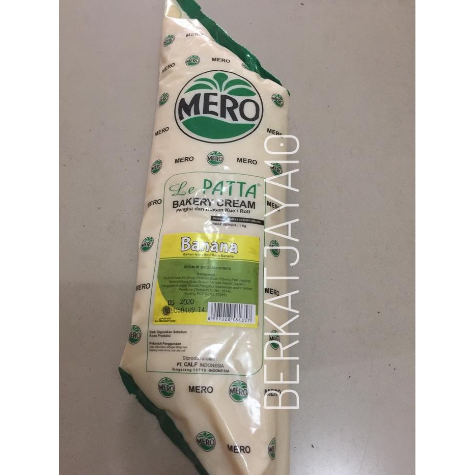 

PastikanTerjaminMutunya- Mero Lepatta Bakery Cream Banana Filling Topping 1 kg
