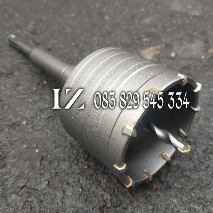 1 set Mata bor Hole saw Drill 3 inch pelubang beton tembok pipa WIPRO