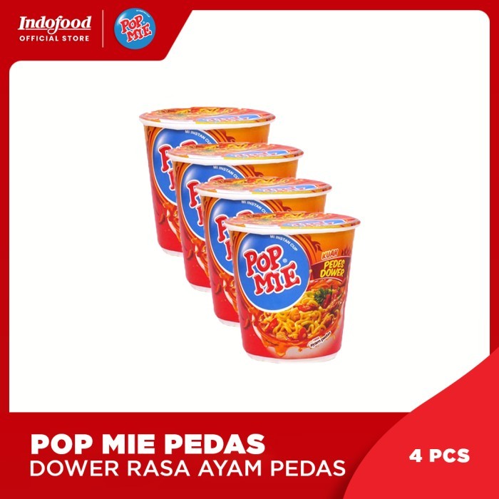 

PastikanTerjaminMutunya- 4 Pcs - Pop Mie Kuah Pedes Dower Ayam 75 gr