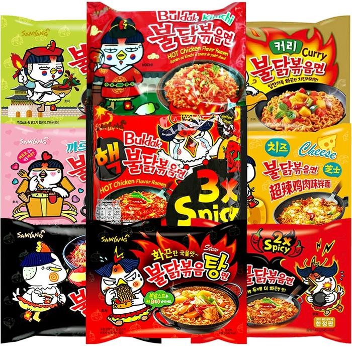 

SemuAReadyYaB0Zq- Samyang Curry Kimchi Cheese Carbonara Jajang Ramen Makanan Korea