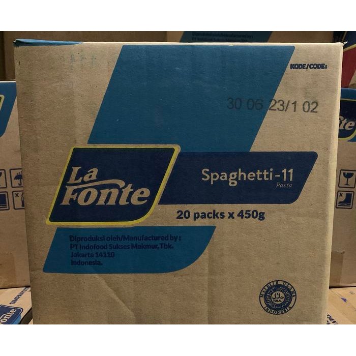 

SemuAReadyYaB0Zq- Lafonte Spagheti 450gr 1 Dus isi 20 packs