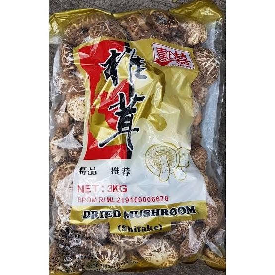 

BnyKBonusBelidiMari- Jamur Shitake Kering 3kg Hioko Dried Mushroom Grade A
