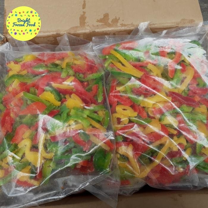 

BnyKBonusBelidiMari- Frozen Mixed Mix Paprika Pepper Slice Iris Beku 1 kg