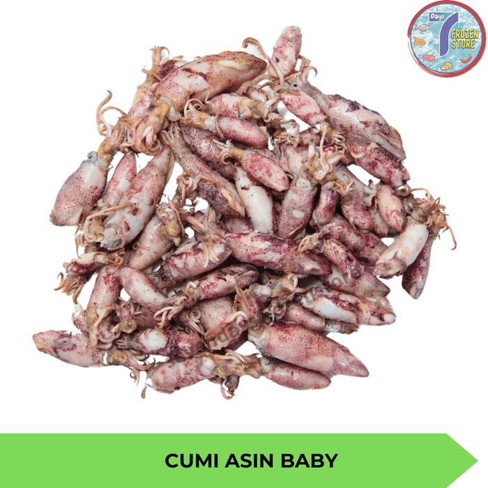 PastiFreShNya- Cumi Asin Baby Kecil Utuh Premium Beku Frozen