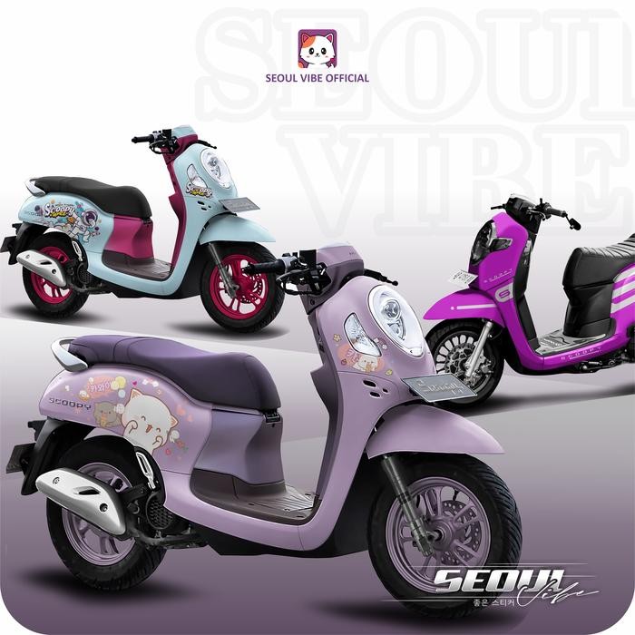 PREMIUM Decal stiker sticker new scoopy estetik BT21 BTS 2015 - 2022 Full body , Anime one piece