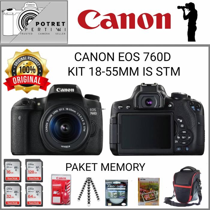 Cam- Canon Eos 760D Kit 18-55Mm Is Stm / Kamera Dslr Canon Eos 760D