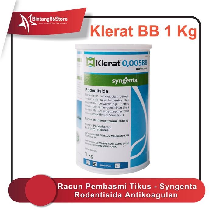 Klerat BB @1 kg - Racun Pembasmi Tikus - Syngenta