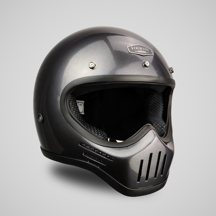 Helm Custom Classic SIMPSON M30 Retro Vintage Klasik - Fourtin Garage