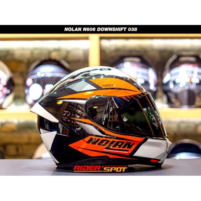 Helm Motor NOLAN N606 DownShift 038 Helm Nolan n606 n60-6 italy ori