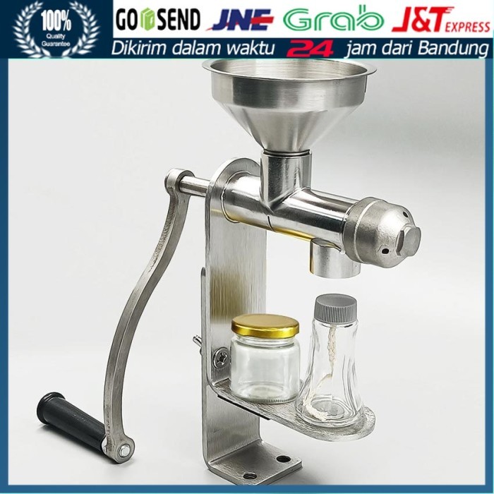 Mesin Press Nyak Biji-Bijian Manual Stainless / Alat Pemeras Nyak Biji Bijian Kacang Manual