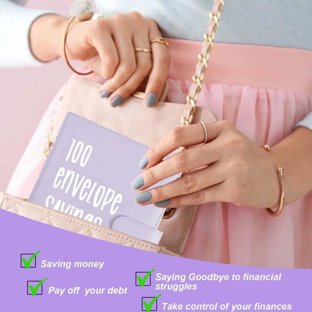 

100 Envelopes Saving Challenge 100 Envelope Challenge Binder Transparent Cash Envelopes