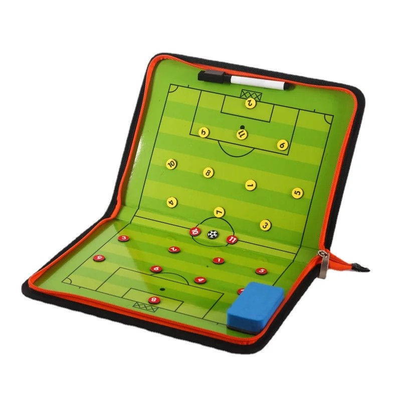Coach Tactical Board Magnetic Zipper Football Tactical Board Coach Tactical Board Foldable Strategy 