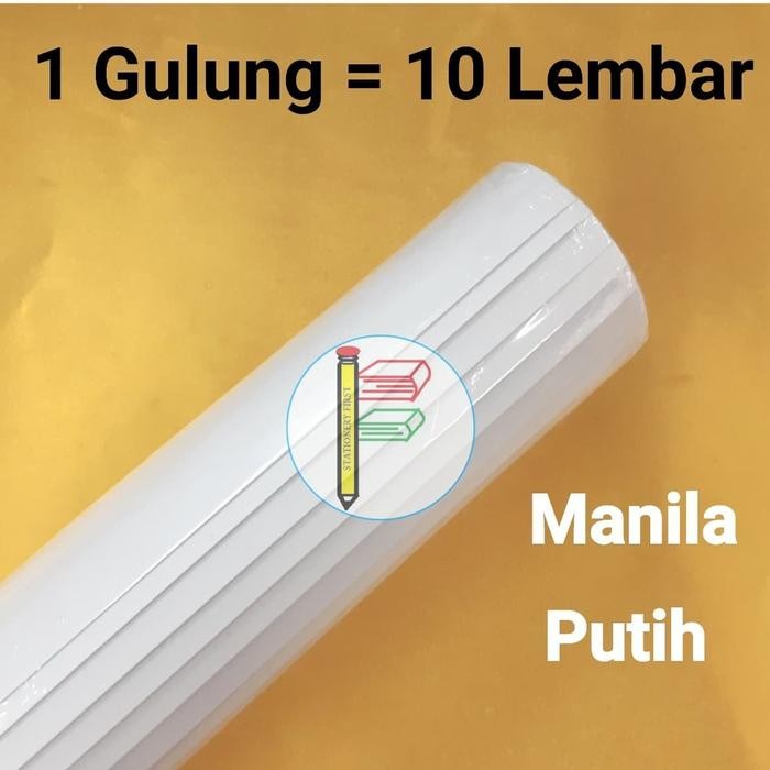 

Kertas Karton Manila BC Putih Doff Per Roll 10 Lembar Serbaguna