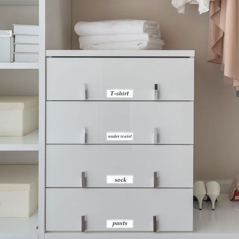 

50pcs Label Holder Transparan Label Produk/Label Display Self-Adhesive Tag Holder