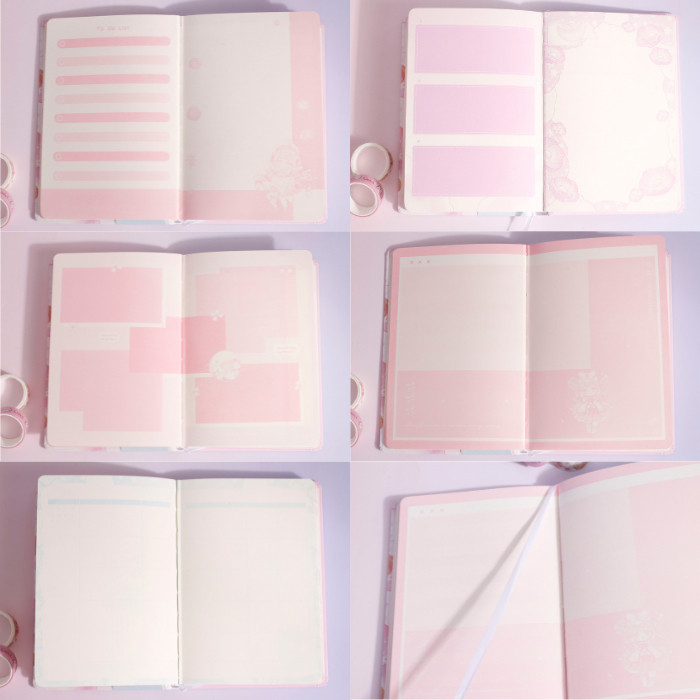 

6 in 1 Gift Set Paket Jurnal Set Diary Notebook Hadiah + Paperbag 1964