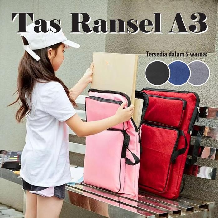 Backpack Tas Ransel A3 Gambar Arsitek Lukisan Anak *