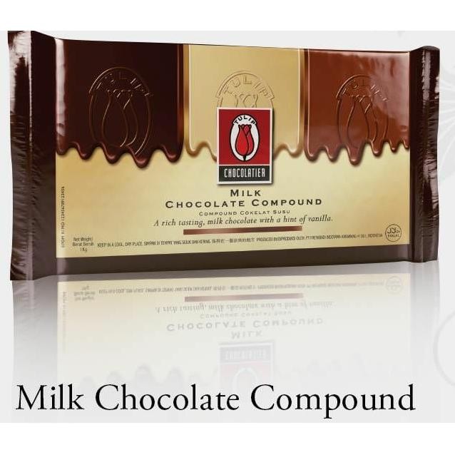 

TULIP MILK CHOCOLATE COMPOUND 1 KG - TULIP COKLAT COMPOUND MILK