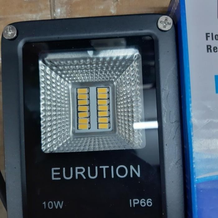 Lampu sorot 10 watt Eurution tembak model tipis 10w IP66