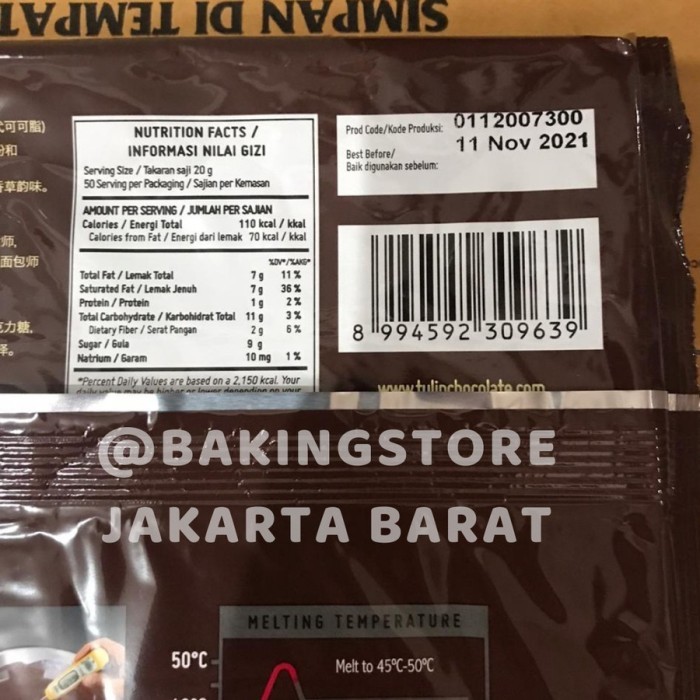 

COKLAT COMPOUND MILK TULIP - COKELAT BATANG MILK MURAH 1 KG