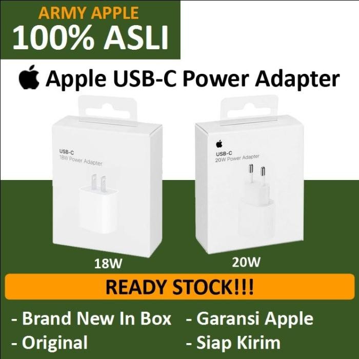 Apple USB-C 20W / 18W Power Adapter 12 Fast arger