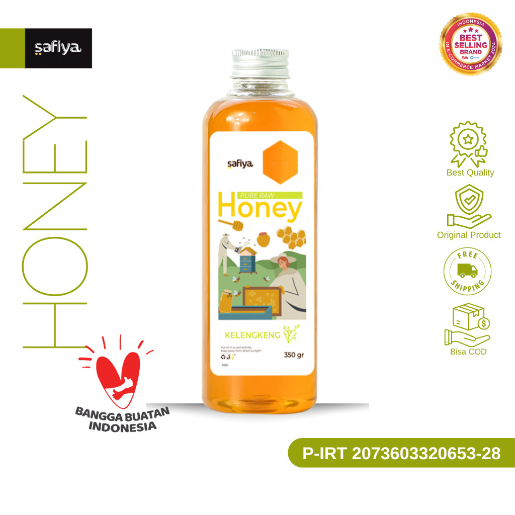 

Safiya Madu Murni Kelengkeng 350 Gram Raw Honey Premium