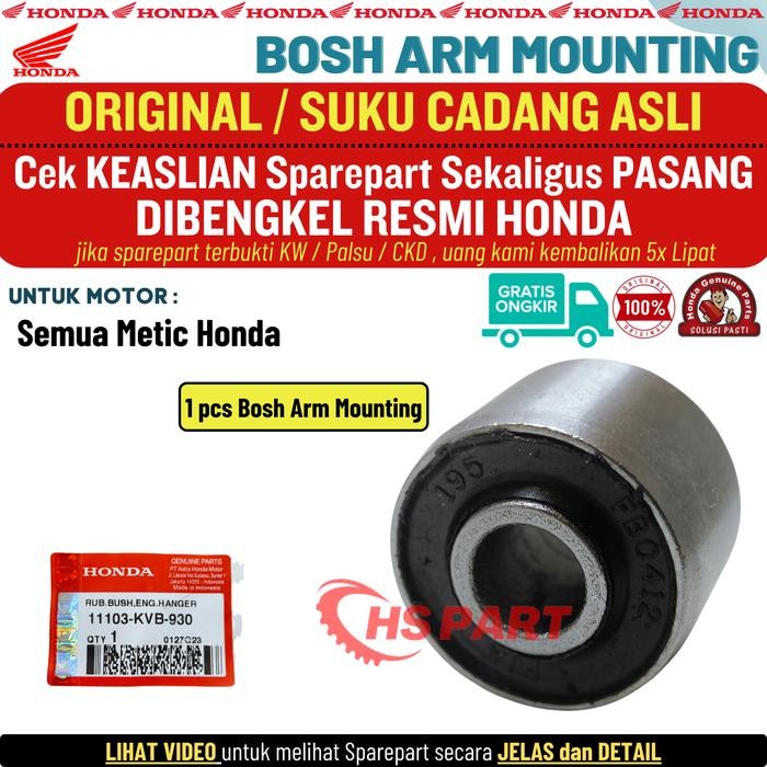 ORIGINAL.. BOSH ARM MOUNTING ENGINE BEAT SCOOPY SPACY FI ESP NEW KARBU DELUXE GENIO PCX ADV VARIO