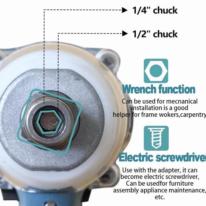 Ready Makita Impact Wrench 1090V/588V 1600N.M Brushless Impact Wrench Electric Impact Wrench Spanner