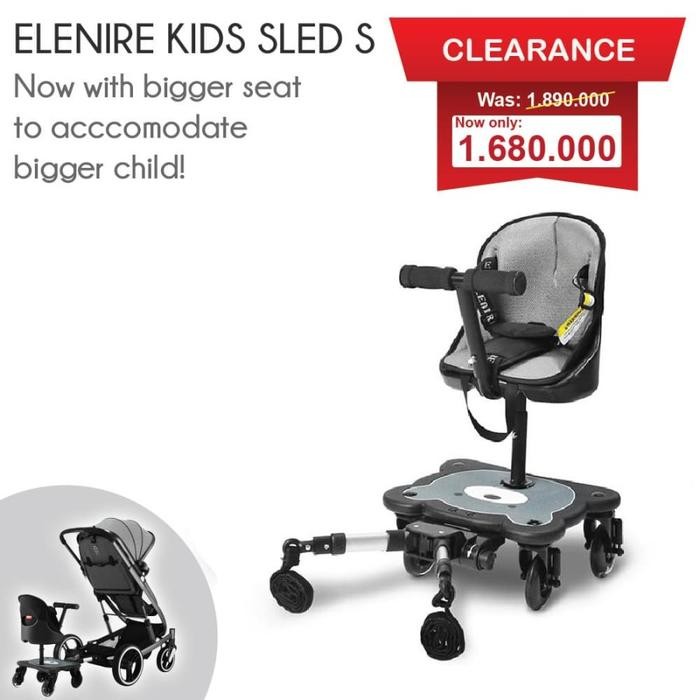 TERBARU! Elenire Stroller Board - Turn your stroller into a DOUBLE TANDEM TWIN