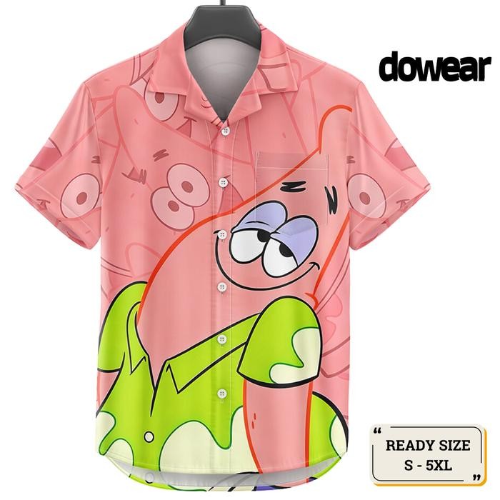 Gents- Dowear Baju Kemeja Motif Kekinian Cowok Cewek Bali Pantai Surfing Hawai Jumbo 578