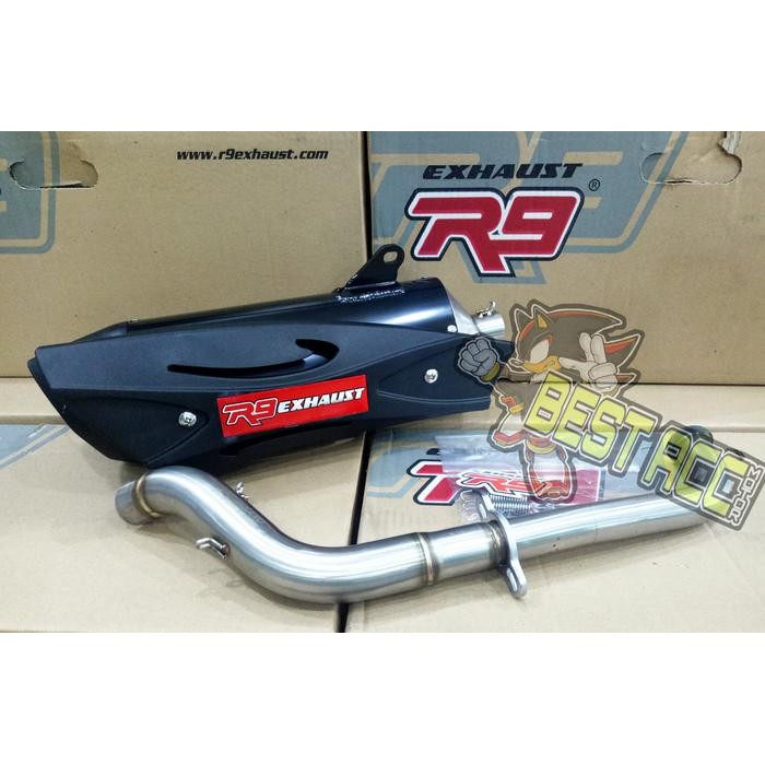 CUCI GUDANG.. KNALPOT R9 NMAX 2020 KNALPOT RACING ALL NEW NMAX 2020 R9 MISANO SERIES
