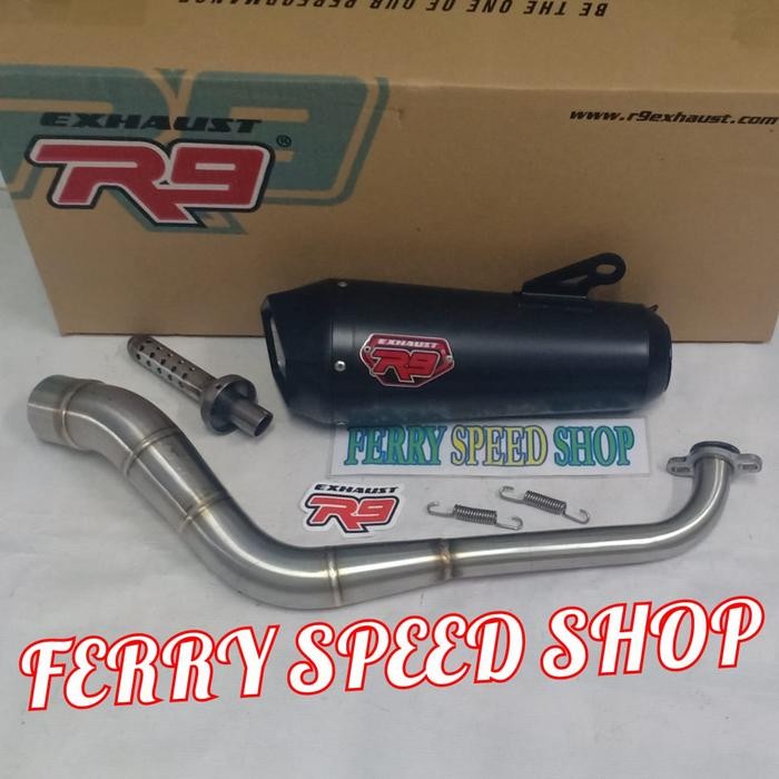 STOK READY.! KNALPOT R9 AEROX 155 ALPHA SERIES/KNALPOT R9 ALPHA SERIES AEROX 155