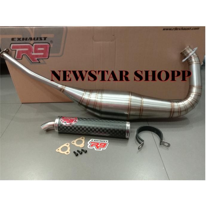 YOK DI ORDER KNALPOT R9 NINJA RR R NEO NEW MUGELLO CARBON FULL SYSTEM ORIGINAL PNP
