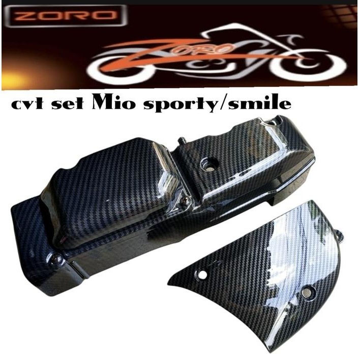 COVER TUTUP CVT MIO SPORTY MIO SMILE CARBON ZORO