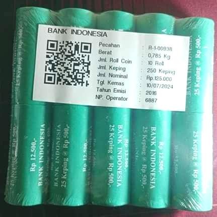 Koin 500 ( 10 Roll ) Parkiran Hajatan Saweran Koleksi #Gratisongkir