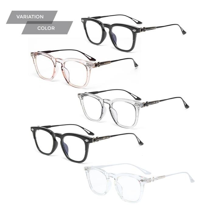 Stailo- Berrybarton Kacamata Anti Radiasi Photoctomic Pria Frame Kotak Berrybarton 646