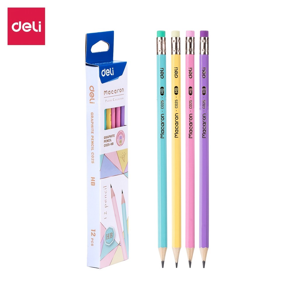 

12Pcs Wooden Sketch Graphite Pencil Set Hb