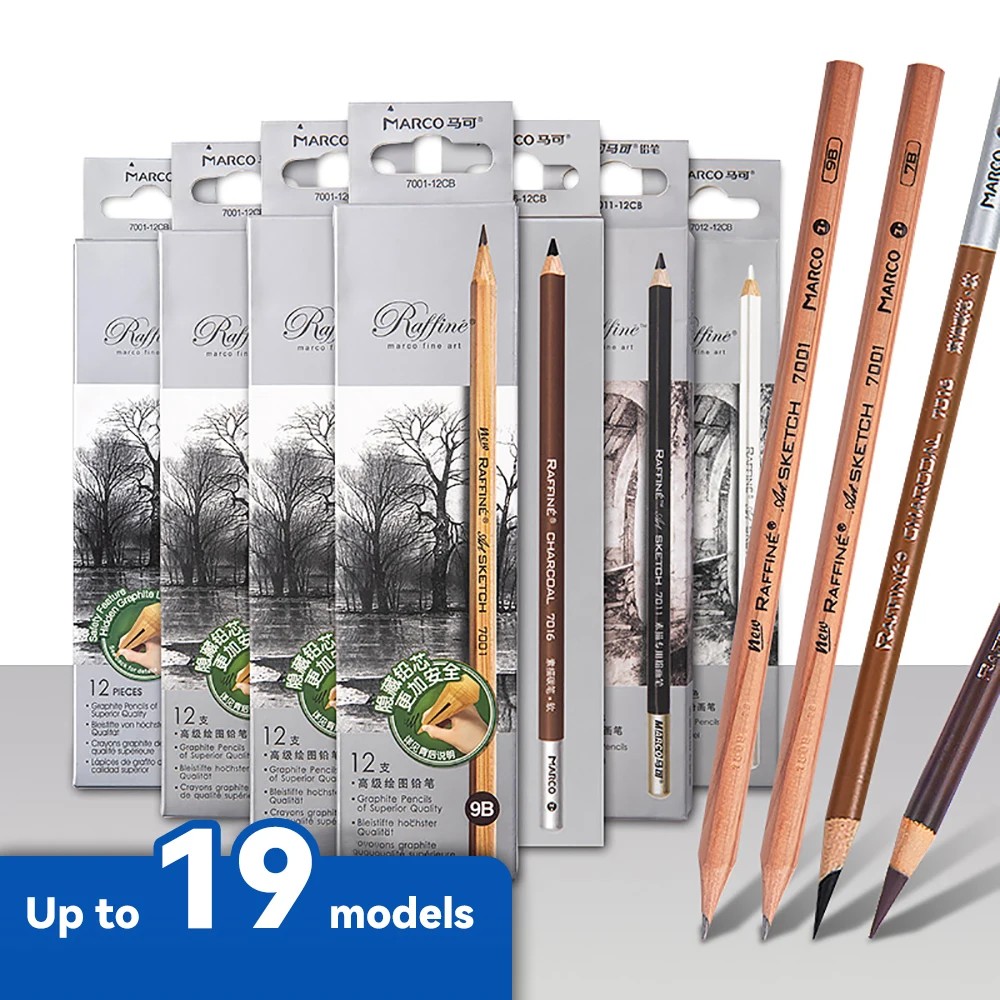 

Professional Sketch Pencil Set Hb 2H B 2B-14B Graphite Art Hand-Painted Shading Pencils Painting Art